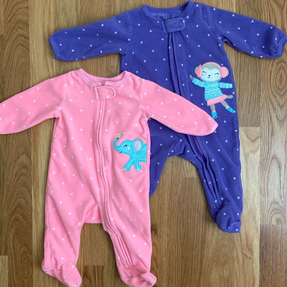 3M Carters Fleece Sleep and Play Pajamas